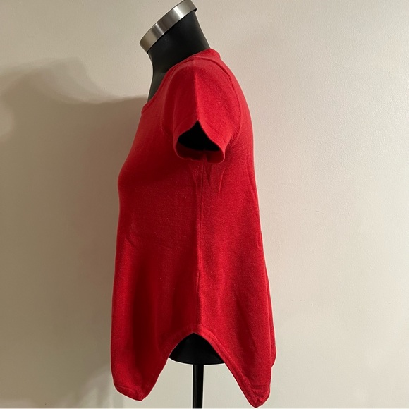 Ralph Lauren Knit Handkerchief Hem Top - Picture 2 of 5